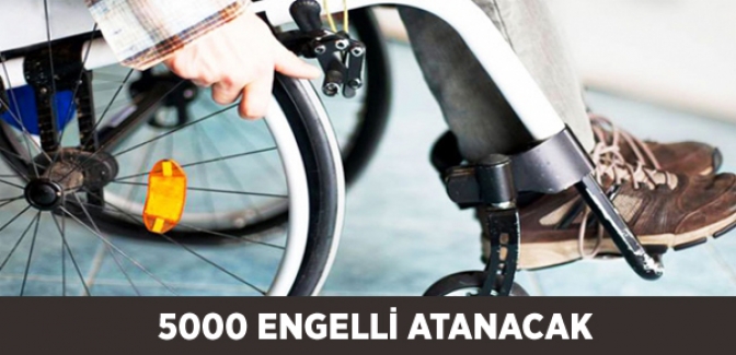 Bu Yıl 5000 Engelli Atanacak