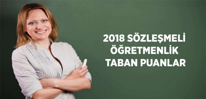 2018 Mart Sözleşmeli Öğretmenlik Taban Puanlar