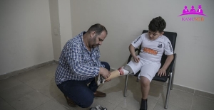 Neymar'dan Engelli Suriyeli Çocuğa (Hamis el Gacir) Görüntülü Teşekkür Mesajı
