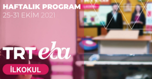 EBA TV İlkokul (25-31 Ekim 2021) Yayın Akışı