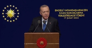 Cumhurbaşkanı Erdoğan Engelli Memur Ataması Töreni'nde Konuştu